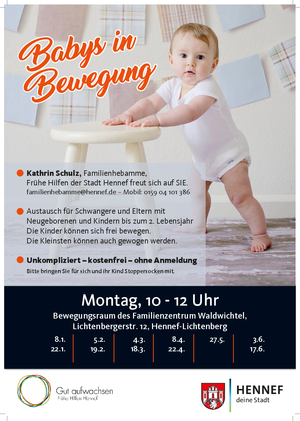 Infos zu "Babys in Bewegung".