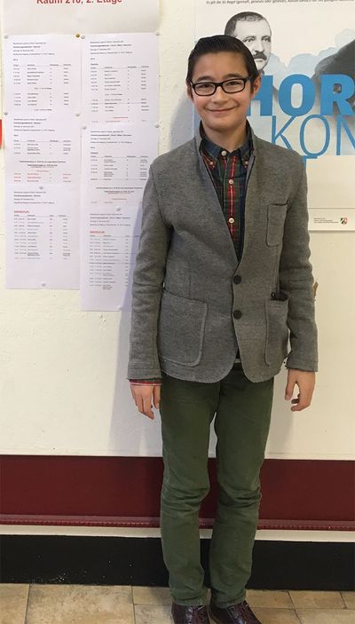 Klavierschüler Simson Hartmann erhielt einen zweiten Preis. 