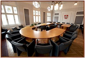 Das Trauzimmer der Stadt Hennef im Historischen Ratsaal