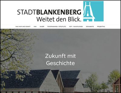 Screenshot von www.stadtblankenberg.de
