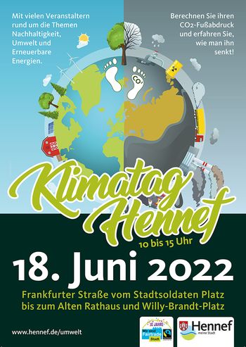 Plakat zum Klimatag mit Veranstaltungsinfos