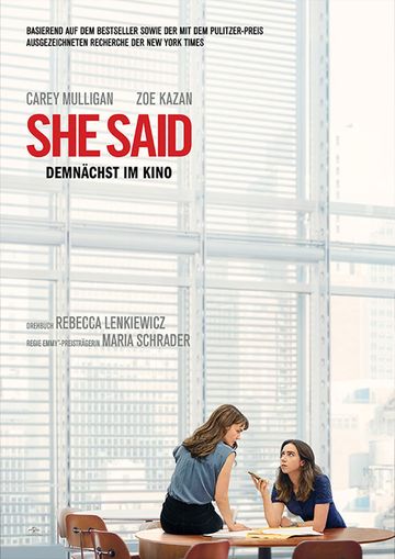 Am 26. September zeigt das Kur-Theater das Filmdrama „She Said“ von Maria Schrader.