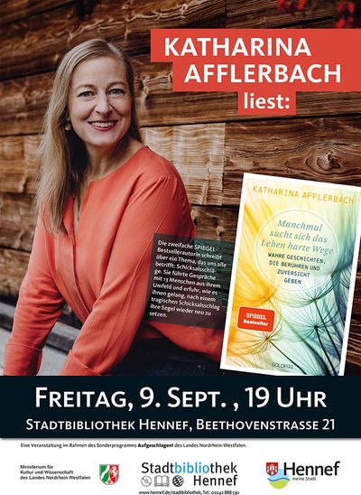 Am 9. September präsentiert die zweifache Spiegel-Bestsellerin Katharina Afflerbach ihr neues Buch „Manchmal sucht sich das Leben harte Wege.