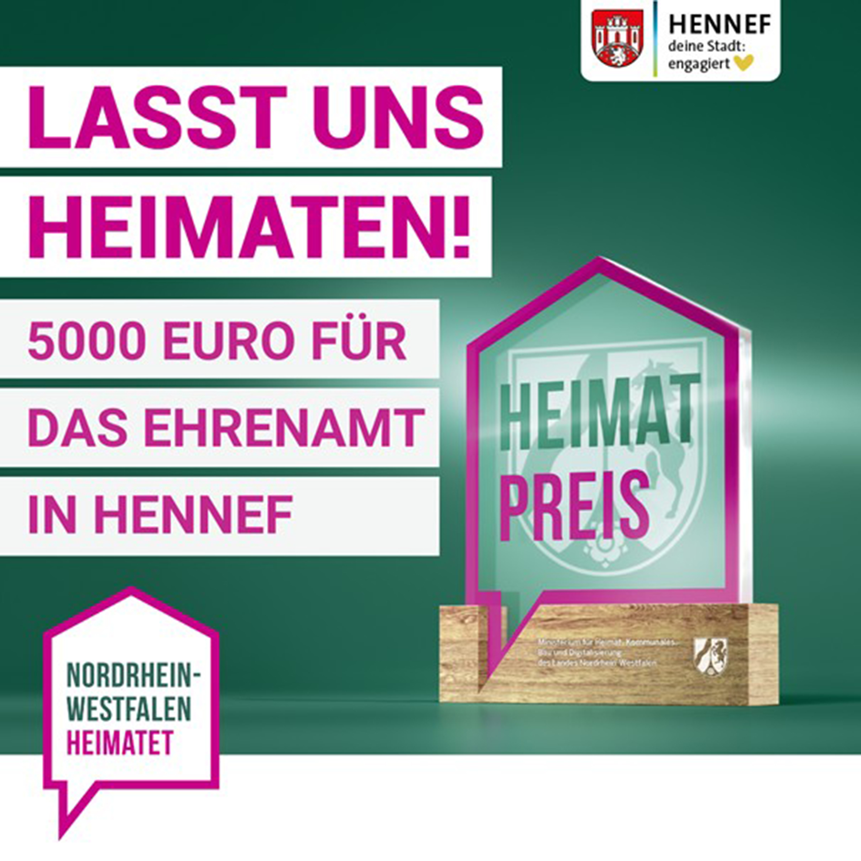 Jetzt bewerben für den Heimatpreis