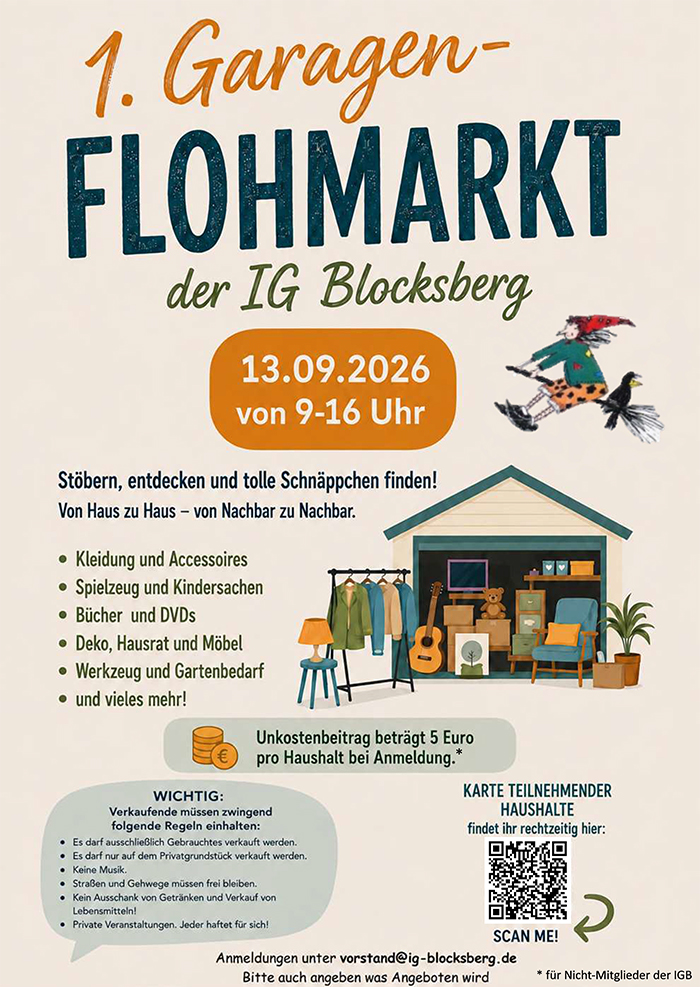 Garagenflohmarkt Auf dem Blocksberg