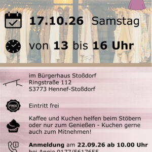 Mädelsflohmarkt im Bürgerhaus