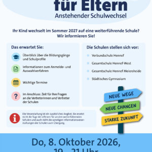 Plakat: Infoabend für Eltern