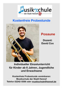 David Cox, Dozent der Musikschule der Stadt Hennef.