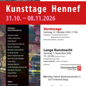 Plakat Hennefer Kunsttage