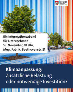 Ein Informationsabend für Unternehmen – 16. November, Meys Fabrik.