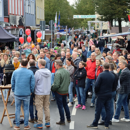 Das Stadtfest ist eröffnet.
