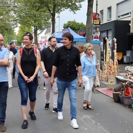 Bürgermeister Mario Dahm auf dem Stadtfest.