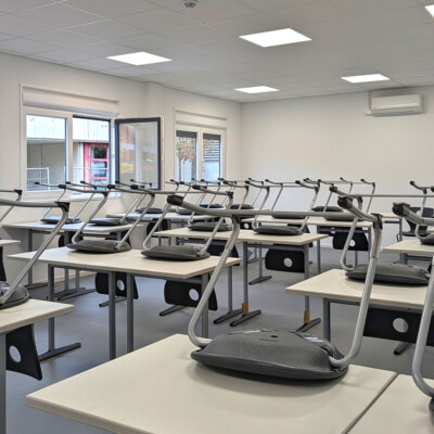Eine der sechs Klassenräume